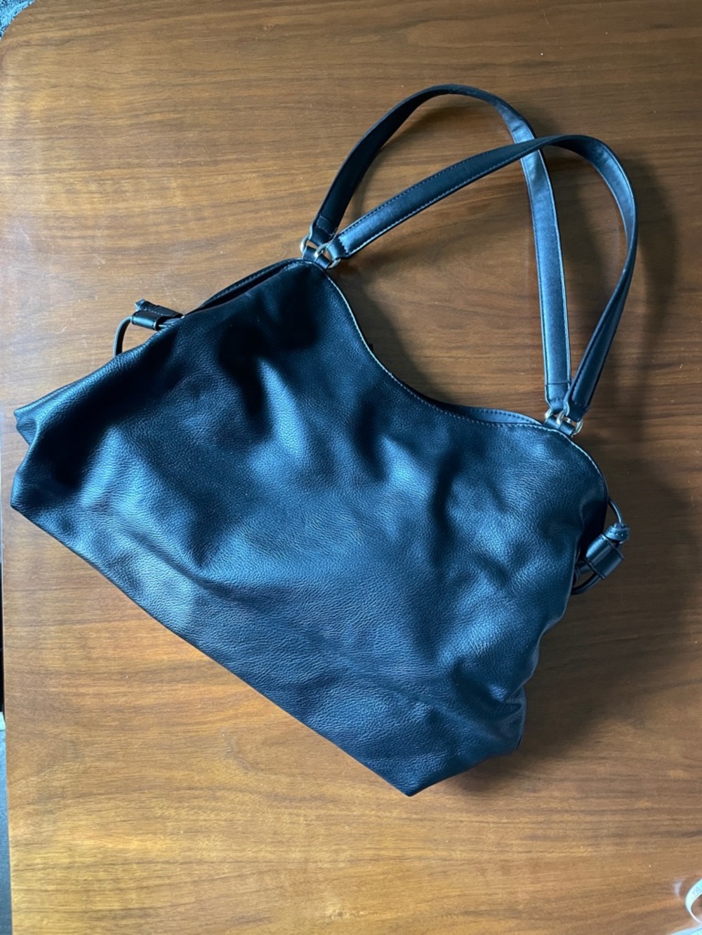 Clark’s Classic Black Leather Shoulder Bag, Hobo